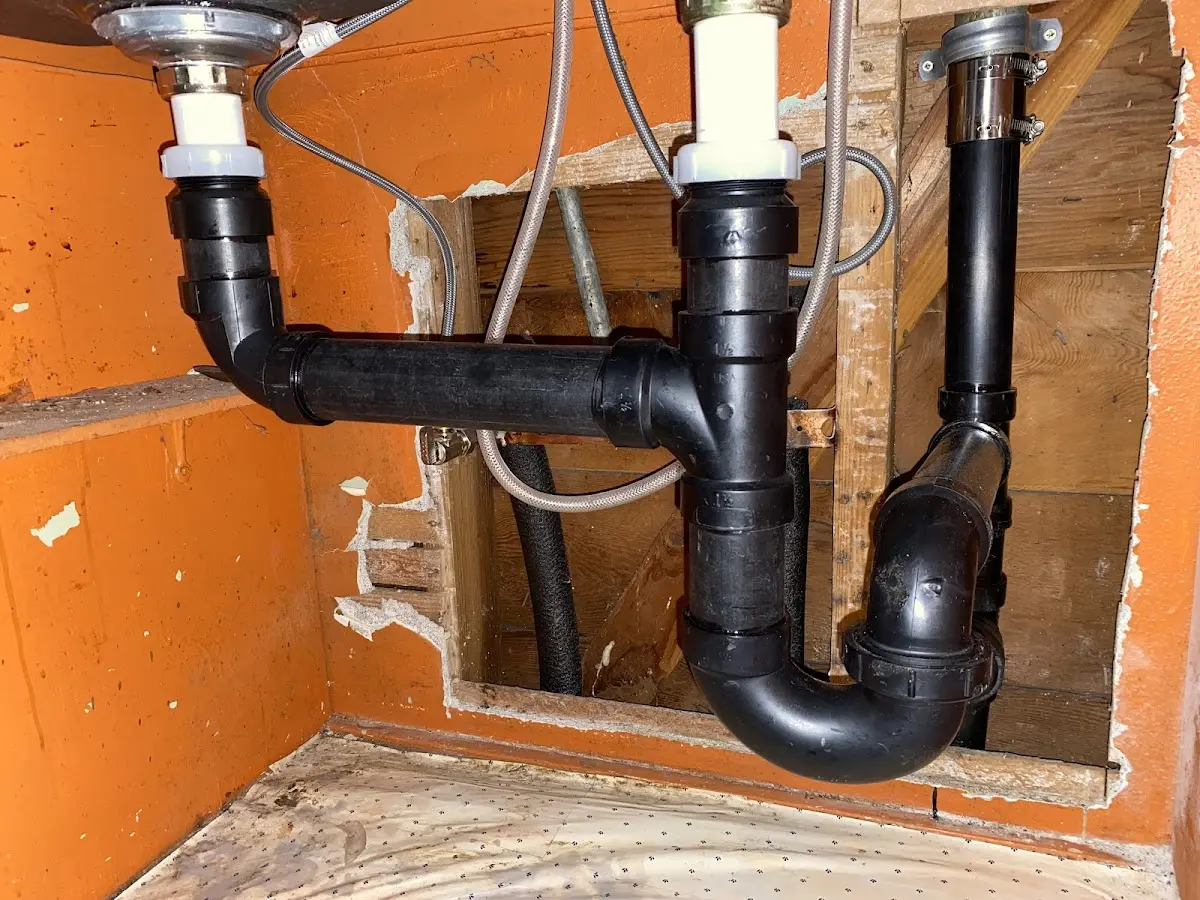 Professional Bathroom Installation equipment and tools on the job in Frankenmuth